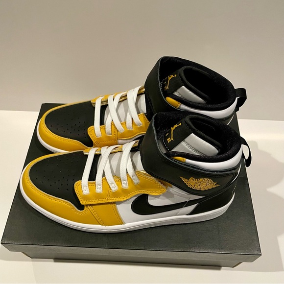 Nike Air Jordan 1 High FlyEase 'Yellow Ochre' Men’s Size 10 NEW - Picture 11 of 15